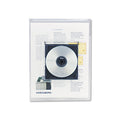Universal Transparent Deluxe Locking Project Files with CD-ROM Holder, Letter Size, Clear, 25/Pack