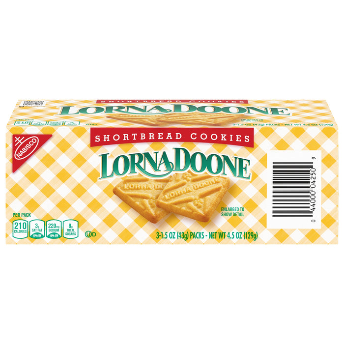Nabisco Lorna Doone Convenience Pack Cookies, Shortbread, 1.5 X 3 Per Box 4.5 Ounce by Pasteur Pharmacy