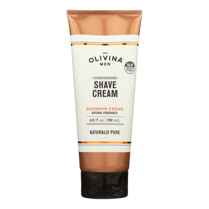 Olivina Men Bourbon Cedar Conditioning Shave Cream - 1 Each - 6.5 Oz by Pasteur Pharmacy