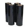 Universal Black Stretch Film, 18" x 1,500 ft Roll, 20 mic (80-Gauge), 4/Carton