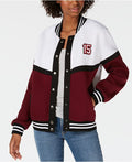 Say What? Juniors Letterman Snap Jacket,Size Large by Vanessa Jane