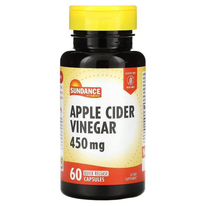 Sundance Vitamins Apple Cider Vinegar 450 Mg - 60 Quick Release Capsules by Pasteur Pharmacy