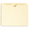 Universal Deluxe Manila File Jackets with Reinforced Tabs, Straight Tab, Letter Size, Manila, 50/Box