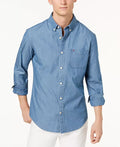 Tommy Hilfiger Mens Classic Fit Dobby Denim Oxford Shirt by Vanessa Jane