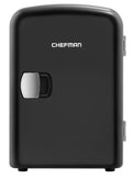 Chefman Mini Portable Personal Fridge 4 Liter Capacity Black by Vanessa Jane