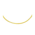 2.5mm 14k Two Tone Gold Reversible Omega Necklace by Bids.com
