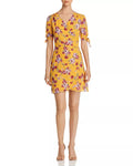 Allen Schwartz Womens Floral Print V-Neck Wrap Dress, Size Small by Vanessa Jane