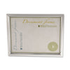 Universal Plastic Document Frame, for 8.5 x 11, Easel Back, Metallic Silver