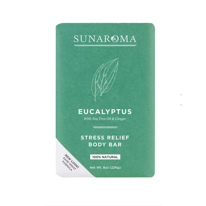 Sunaroma Eucalyptus With Tea Tree Oil & Ginger Bar Soap 8oz by Pasteur Pharmacy
