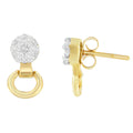 14K Yellow Gold 1/2 cttw Diamond Stud Earrings (I-J, SI1-SI2) by Bids.com