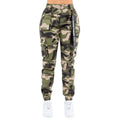 High Waist Camo Joggers with Utility Pockets by The House of Stylez