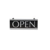 Headline Century Series Reversible Open/Closed Sign, w/Suction Mount, 13 x 5, Black
