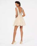 City Studios Juniors Rhinestone & Tulle Fit & Flare Dress, Size 1 by Vanessa Jane