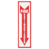 Headline Glow In The Dark Sign, 4 x 13, Red Glow, Fire Extinguisher