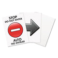 Headline Floor Tent Sign, Doublesided, Plastic, 10.5 x 25.5, Black