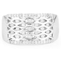 0.41 Carat Genuine White Diamond .925 Sterling Silver Ring by Bids.com