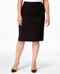 Kasper Womens Black Knee Length Wear to Work Pencil Skirt Plus 14W by Vanessa Jane
