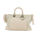 Christian Dior Ivory Canvas x Leather 2WAY Tote Bag #9994 by Bolt Boutique