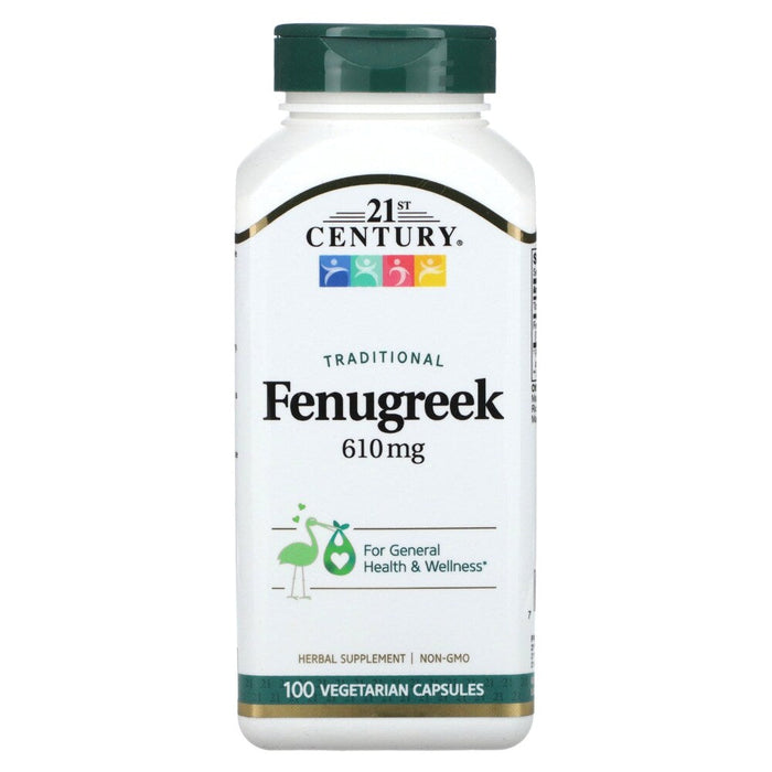 21st Century Traditional Fenugreek, 610 Mg, 100 Vegetarian Capsules by Pasteur Pharmacy