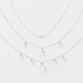 Starred Up Chain Anklet, Set of 3