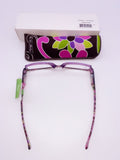 Vera Bradley Jennifer Eyeglasses + 1.00 With Power Purple Punch by Vanessa Jane
