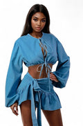 Denim Dreams Two-Piece Set by The House of Stylez