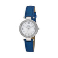 Bob Mackie Women’s Blue Polyurethane Strap Glitz Mop Dial Watch, 30mm by Vanessa Jane