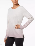 Ideology Womens Cutout-Back Gradient Top by Vanessa Jane