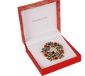 Charter Club Gold-Tone Multicolor Crystal Wreath Pin by Vanessa Jane