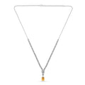 Natural Citrine Art Deco Necklace by Fine Color Jewels