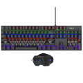 Wired Gaming Keyboard & Mouse Combo - 104-Key Anti-Ghosting RGB Backlight by Zerodamage Sahara Case LLC