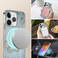 iPhone 15 Pro Max Blue Marble Case - Elegant Protection | Inspire Series by Zerodamage Sahara Case LLC