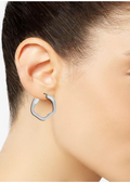 And Now This Silver Plated Wave Look Click Top Earrings by Vanessa Jane