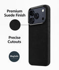 iPhone 17 Pro Case - Suede Leather | Indy Series by Zerodamage Sahara Case LLC