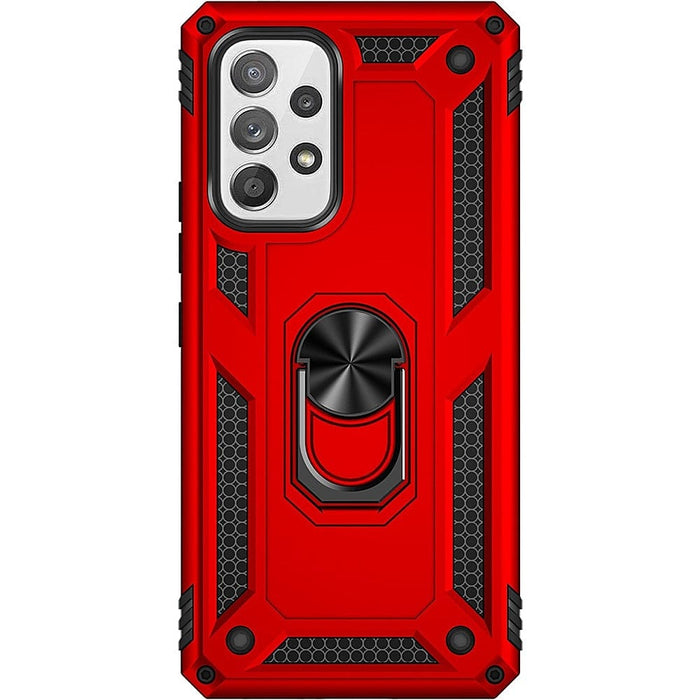 Red Military Kickstand Case with Belt Clip - Samsung Galaxy A53 5G by Zerodamage Sahara Case LLC