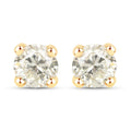 1.01 Carat Genuine LB Diamond 14K Yellow Gold Earrings by Bids.com