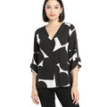 Alfani Womens Gathered Sleeve Hi-Low Blouse, Size Small by Vanessa Jane