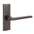 Emtek 1.5X5 Stretto Privacy Helios Lever Set with Thumbturn in Oil Rubbed Bronze by Vanessa Jane