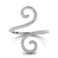 14k White Gold Diamond Open Flourish Style Ring (1/2 cttw) by Bids.com
