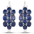 10.40 Carat Genuine Blue Sapphire .925 Sterling Silver 3 Piece Jewelry Set (Ring, Earrings, and Pendant w/ Chain) by Bids.com