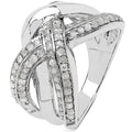0.55 Carat Genuine White Diamond .925 Sterling Silver Ring by Bids.com