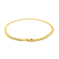 3.5mm 14k Yellow Braided Foxtail Anklet by Bids.com