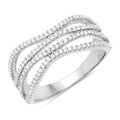 0.46 Carat Genuine White Diamond 14K White Gold Ring (F-G Color, SI Clarity) by Bids.com