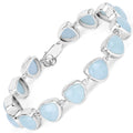 25.90 Carat Genuine Aquamarine .925 Sterling Silver Bracelet by Bids.com