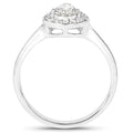 14K White Gold 0.70 Carat Genuine White Diamond Ring by Bids.com