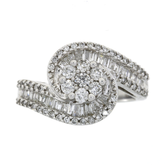 1.00ct Diamond Ring 14KT White Gold by Bids.com