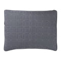 VCNY Home Hayden Solid Reversible Geometric Quilt Set, Queen, Charcoal/Vanilla by Vanessa Jane