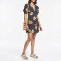 Free People Neon Garden Mini Dress , Size 2 by Vanessa Jane