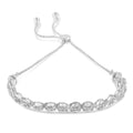 .925 Sterling Silver 1/10 Cttw Round Diamond Bolo Bracelet (I-J Color, I3 Clarity) by Bids.com