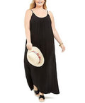 Raviya Womens Plus Size Cotton Maxi Dress Cover-up by Vanessa Jane